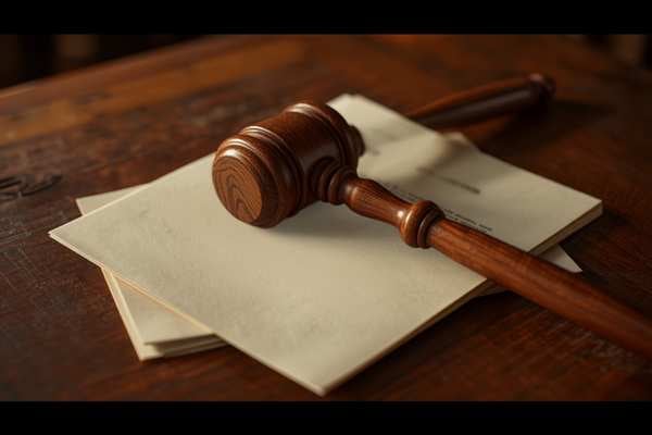 Gavel and legal documents representing California probate court requirements for an inheritance advance