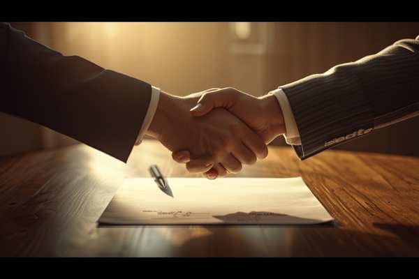 Signed agreement representing the non-recourse terms of a probate advance