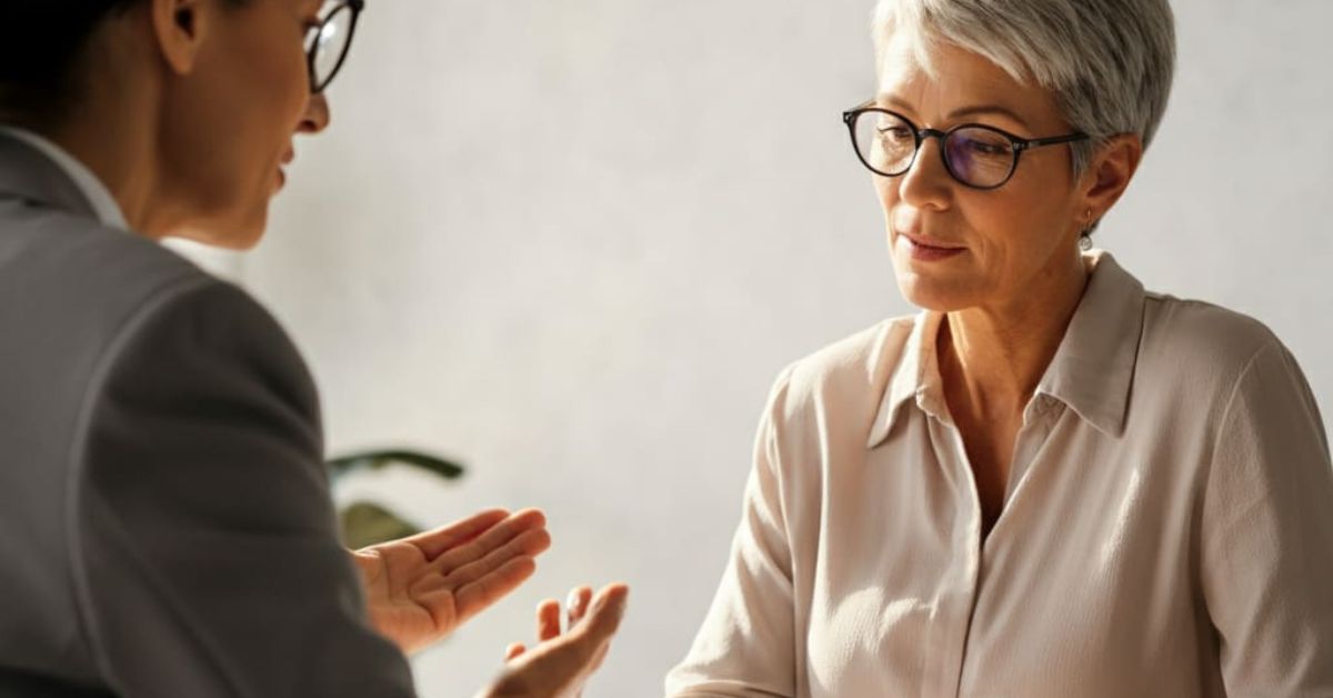 two people discussing probate advance