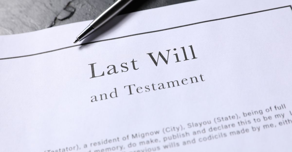 California last will and testament