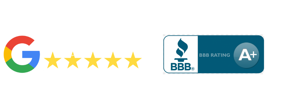 probate lend A+ bbb rating and 5 star google rating logos