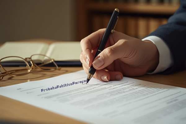 Person filling out a legal petition form representing filing for Letters of Administration