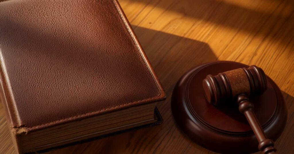 California Probate Code law book next to a gavel representing state probate law