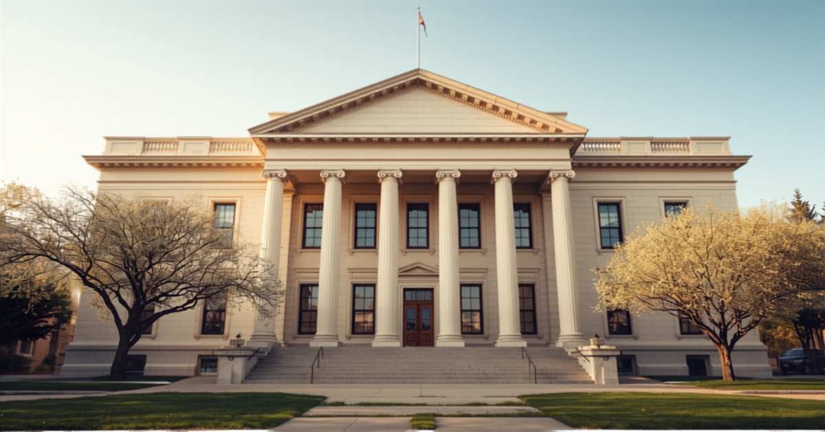 Shasta County courthouse building in Redding where probate cases are filed and heard
