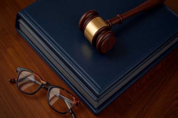 Stack of legal folders with a gavel on a desk