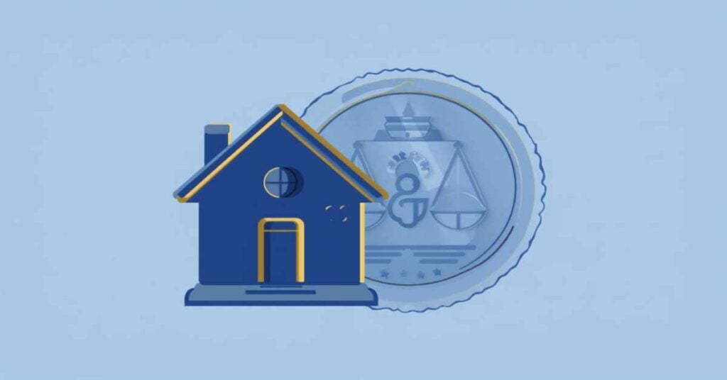 house icon with legal document seal representing California primary residence probate petition