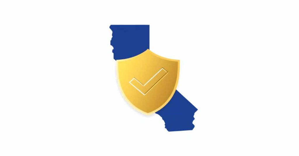California state shield with checkmark representing a trustworthy California probate advance company